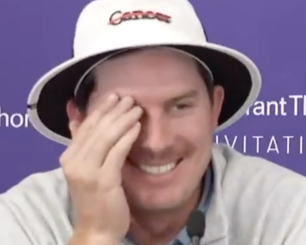 You can see how old Joel Dahmen felt when Lilia Vu was describing their group chat name. glfdig.st/mu0a50Qgsxm