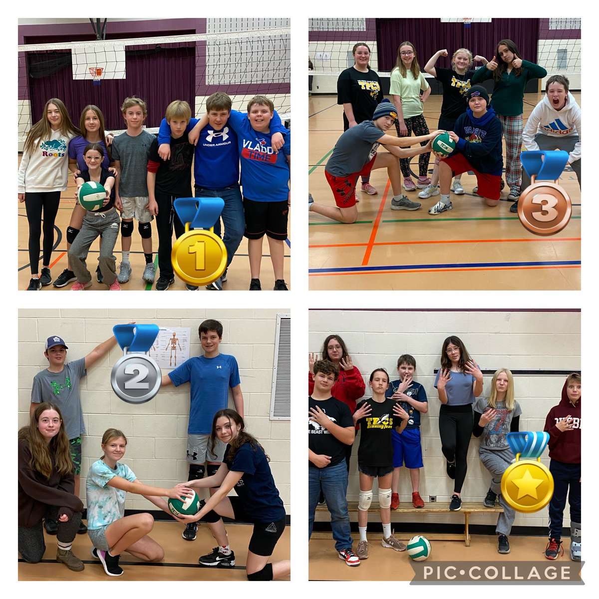 Our classroom volleyball tournament ended today with some pretty close games! Bravo! 🏐 🏆 <a href="/TPCS_LDSB/">TPCS Elem School</a>