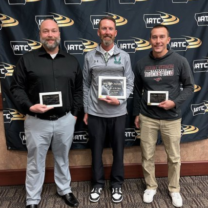 Sam Brummer was recognized at the Iowa Association of Track Coaches for his amazing work.