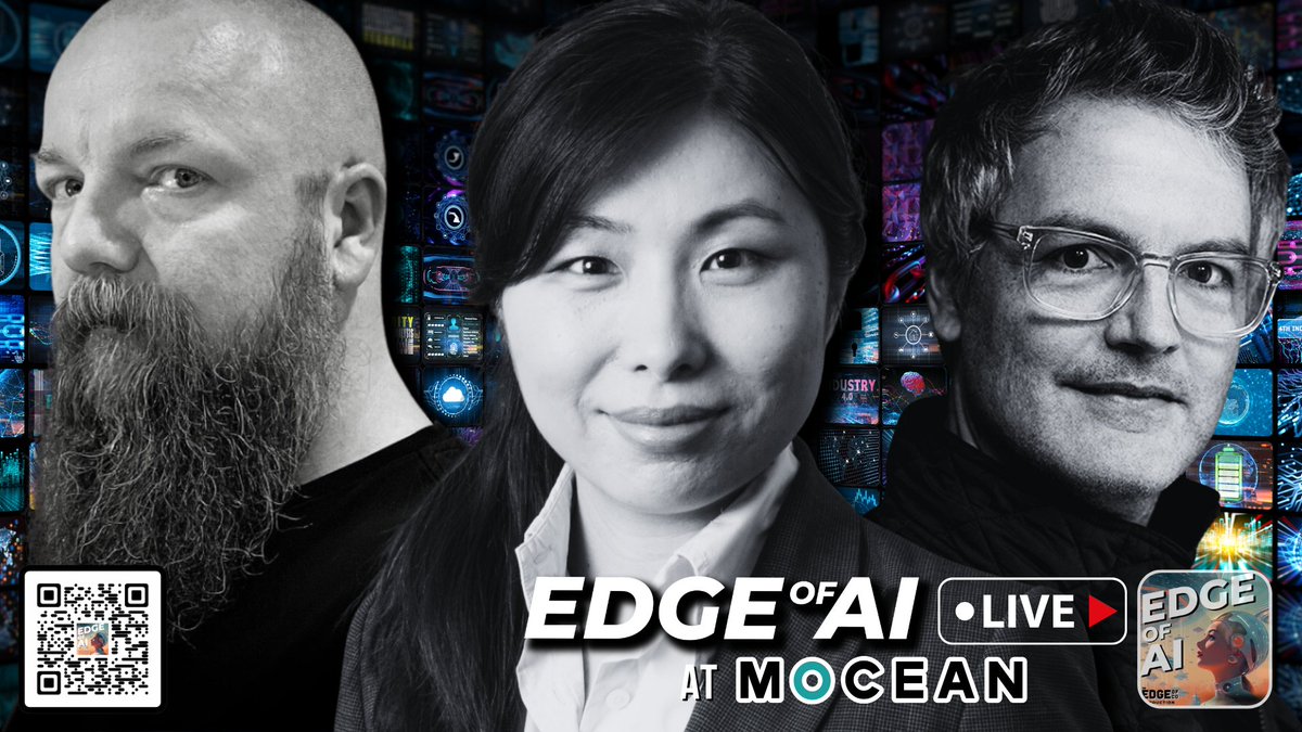 🚨 Hot off the presses - the Edge of AI Season 2 is LIVE! 🎉 

🤔 Should AI replace human creativity? Absolutely not! That's what we discussed with Tomasz Opasiński of <a href="/Adobe/">Adobe</a>, Prof @YanLiu_USC &amp; Greg Harrison of @MOCEANLA! 

🎧 Listen on your Favorite Podcast today! 👇