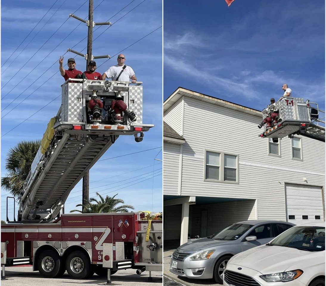 Thanks to our Jamaica Beach Volunteer Fire Dept for helping to put Christmas lights on Jamaica Beach City Hall.
#JamaicaBeachTx
#TexasProud