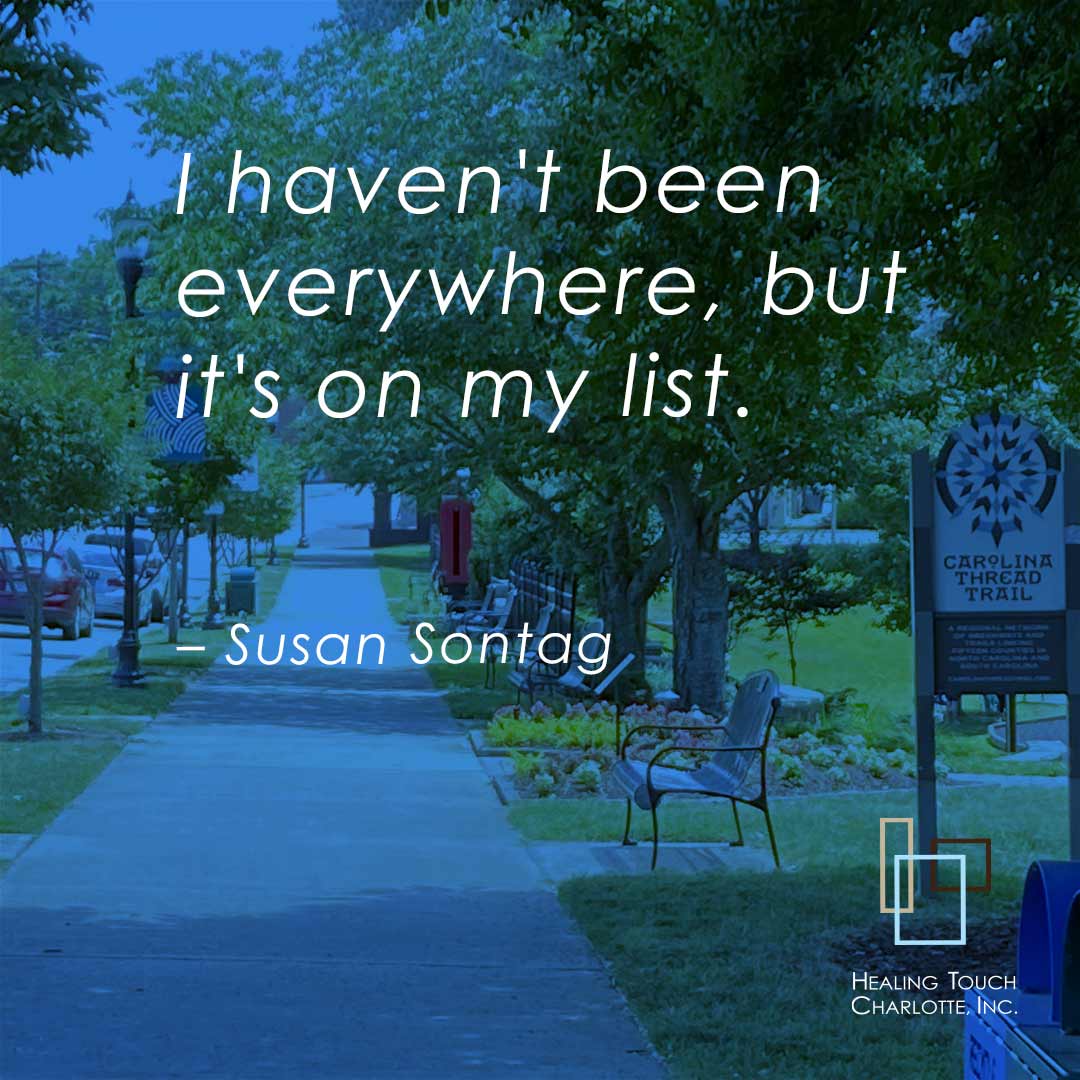 HealingTchClt's tweet photo. I haven’t been everywhere, but it’s on my list. – Susan Sontag
#inspiration #motivation #pain #massage #massageincharlotte #neuromuscular #myofascialrelease #medicalmassage #neuromuscularmassage #healingtouchcharlott https://t.co/k3J8DvdmSz