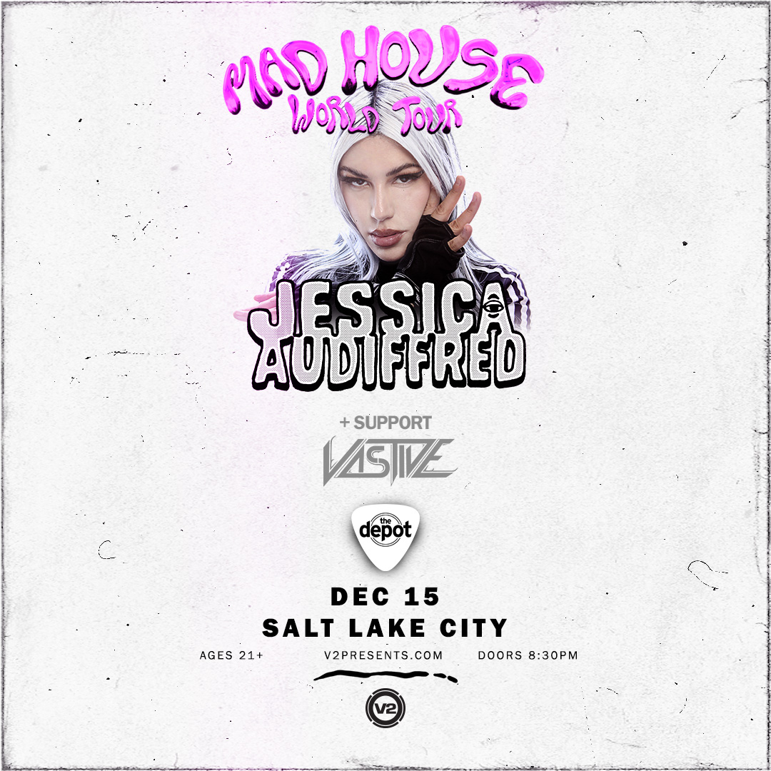 MASVMusicGroup's tweet photo. Salt Lake City, don't miss @JessicaAudifred &amp; @vastiveofficial at @depotslc on 12/15! #MadHouseWorldTour https://t.co/Hy9INfUrLj