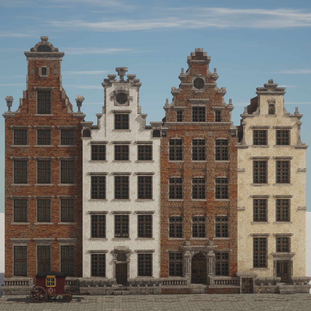 FloBuilds's tweet image. A group of Renaissance/Baroque townhouses inspired by Gdańsk/Danzig
built with 1.18.2 @conreforged
#minecraft | #weareconquest