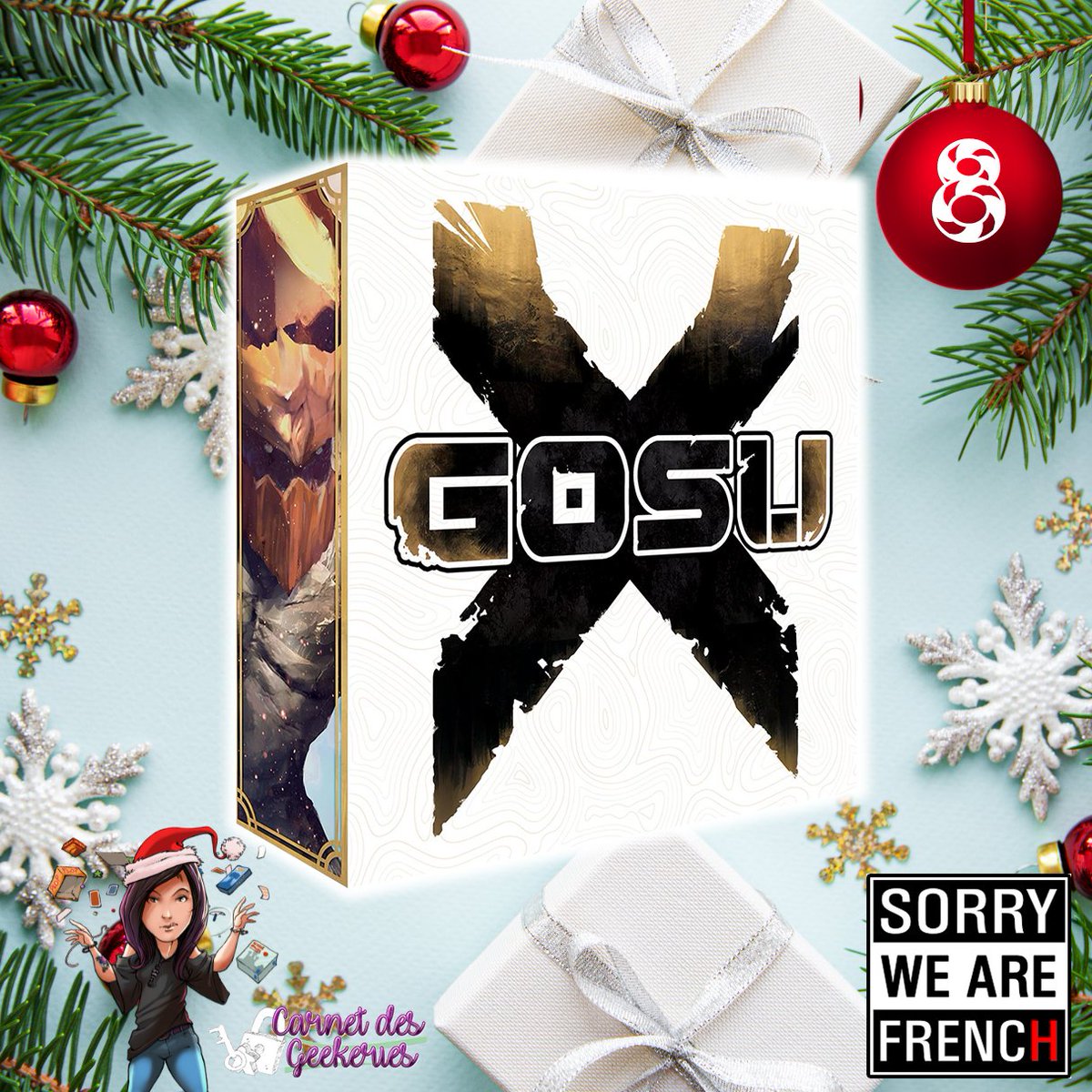 _Hina___'s tweet photo. #CONCOURS🎄 𝐂𝐚𝐥𝐞𝐧𝐝𝐫𝐢𝐞𝐫 𝐝𝐞 𝐥'𝐀𝐯𝐞𝐧𝐭  🎅 Case n°8

Prêts à déployer vos troupes, héros et immortels pour remporter la grande bataille dans un jeu à 2 ? 

🎁A gagner : Gosu X
🎄RT + Follow @_Hina___ et @srywearefr 

🌟 Fin le 14/12/2023
🇫🇷🇧🇪

#j2s #bgg #boardgames https://t.co/gNJko6maDT