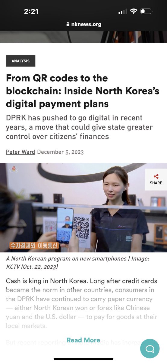 Parthenon1's tweet image. It’s only problematic when Kim Jong-Un does it. But Sheeple in America are excited to see the Fed usher it in:

“…a move that could give state greater control over citizens’ finances.”

#BitcoinCurrency #DigitalCurrency