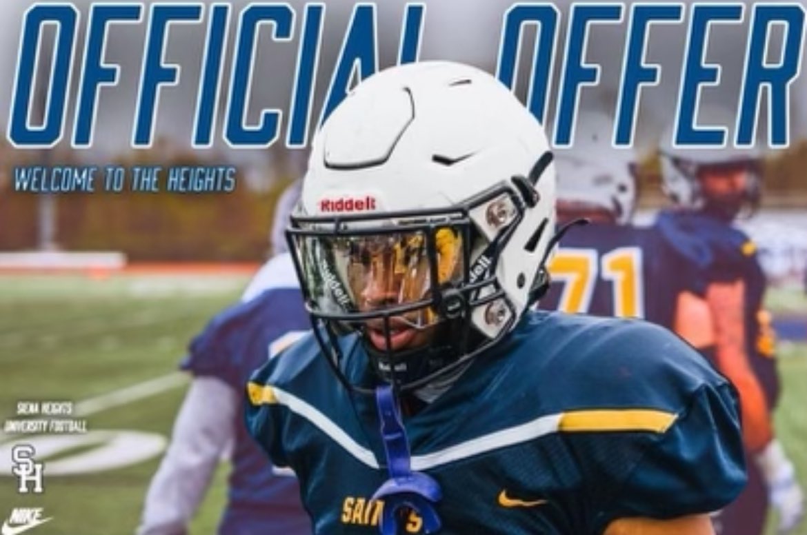 Extremely blessed to receive an offer from Siena Heights University 
<a href="/CoachShaah/">Coach Shaah</a> <a href="/SMcCourt12/">Spencer McCourt</a> <a href="/CoachLeeBo/">Coach Lee</a> <a href="/JavidJames8/">Beon_WR</a> <a href="/BellevilleFB/">Belleville Football</a>
