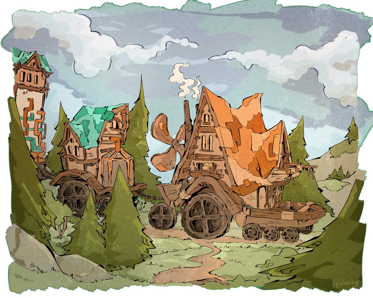 spiderziege's tweet image. the swaggon #hermitcraftfanart