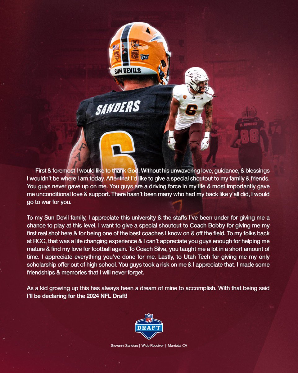 Thankful for everything! Ready for my next chapter! #6Out