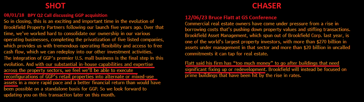 DonutShorts's tweet photo. Feels like this is a #NarrativeViolation at $BAM
The reason for all the $BAM deals (while prices were going up) was their unique ability to reconfigure properties into alternative uses.
Now, not so much
Bruce: "We've got too much money to go after building that need fixing up" https://t.co/j17ANSwtLx