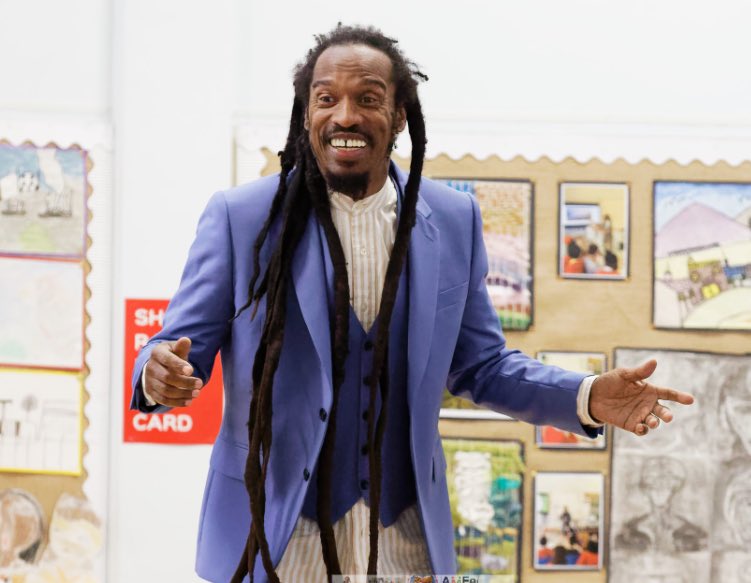 I’m shocked and saddened by the passing of Benjamin Zephaniah, poet, writer, musician and activist. @MSPSCardiff we will celebrate and remember him always through his poetry and novel ‘Windrush Child’. It was an honour to have spent time in his company last year. RIP ❤️