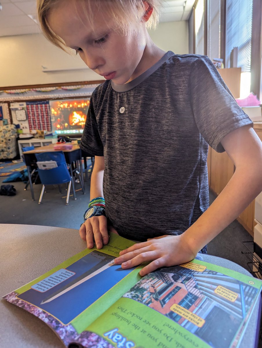 This kiddo was so excited when he found the #washingtonmonunent in his @NGKids Rocks and Minerals book he came over to show me. Even named the text features he found that told him about the picture. #transfer #engagethem and watch them soar.