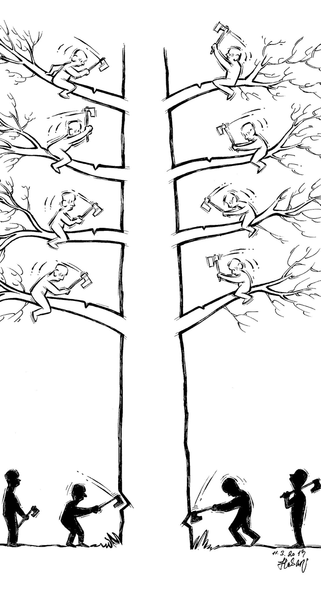 Çağdaş yaşamı bilgi ve erdem değil,
çıkar ve kâr yönlendiriyor;
yani akıl ve vicdân değil, saf zekâ;
birbirine merhametin yokluğu bundandır.