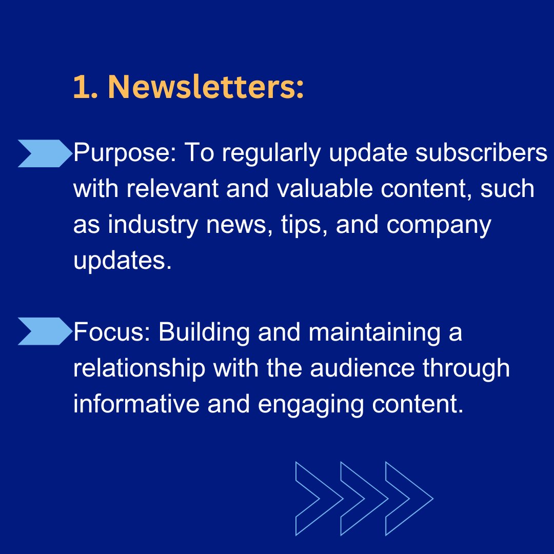 mshshakil12345's tweet photo. 4 types email marketing for small business.

#EmailNewsletters #NewsletterMarketing #CompanyUpdates #InformativeEmails #CustomerAcquisition #SubscriptionDeals #WelcomeEmails #CustomerRetention
#EmailPromotions #Email #EmailmarketingTips https://t.co/CgncZaNEY8