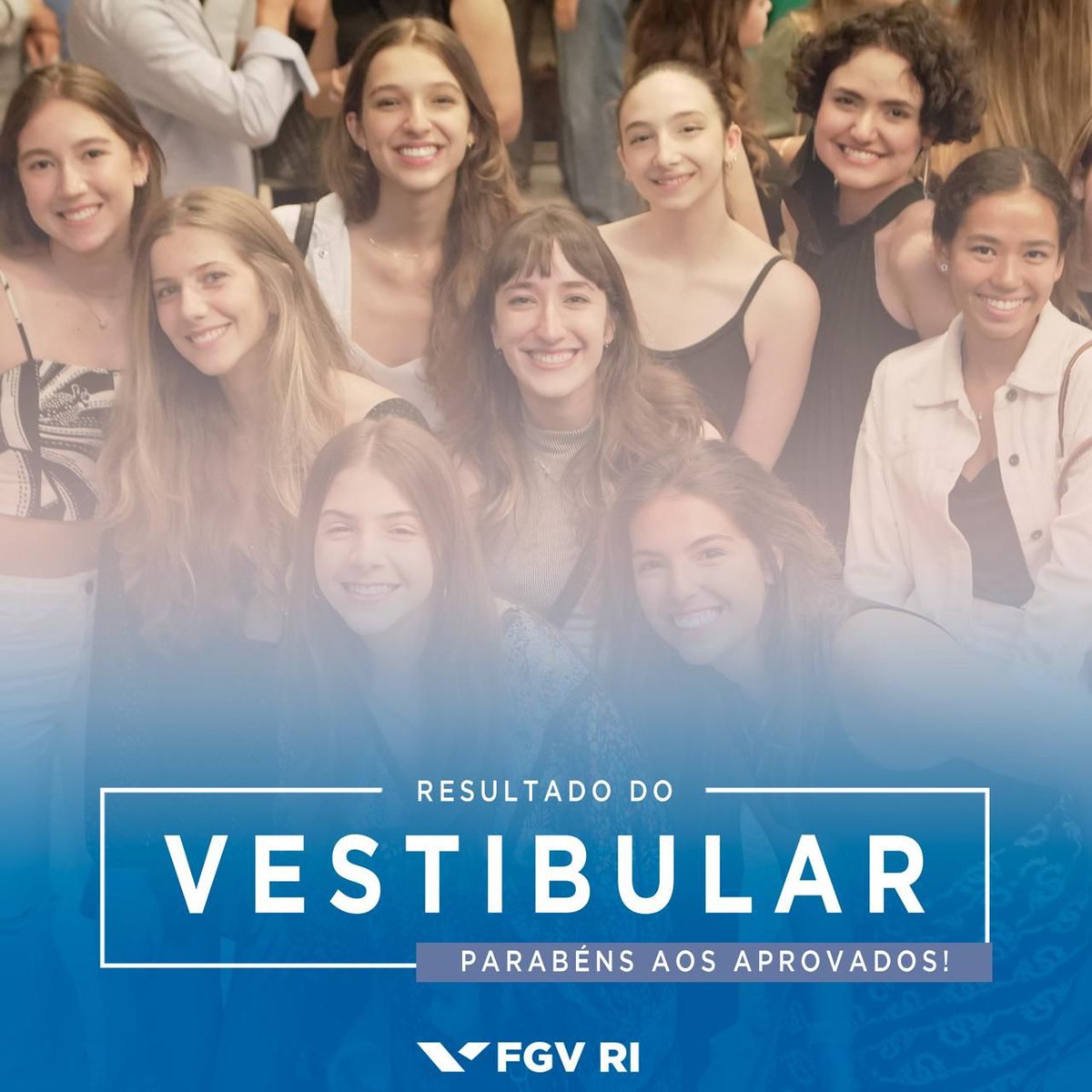 Parabéns às alunas e aos alunos que passaram no vestibular da @FGVRI! Estamos ansiosos em recebê-los em breve aqui na FGV. #FGV #FGVRI bit.ly/vest_RI