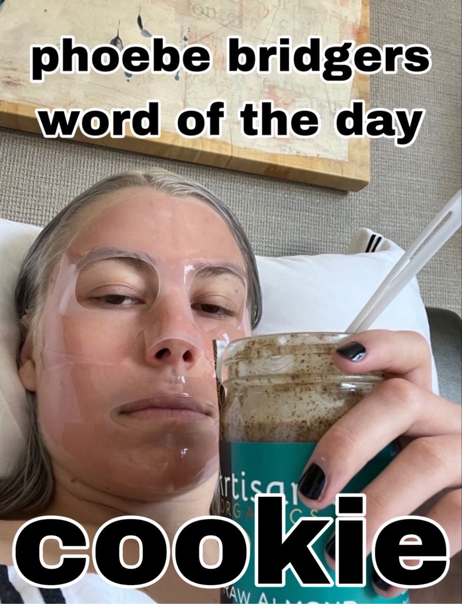 pbwordoftheday's tweet photo. phoebe bridgers word of the day is: Cookie
12/7/23 https://t.co/PQLnEpNjiv