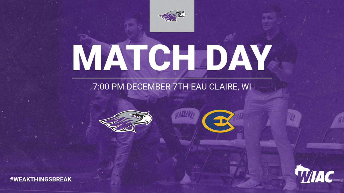 UWW_Wrestling's tweet image. The Warhawks kick off the conference competition tonight at 7pm against the #3 ranked Blugolds! #WEAKTHINGSBREAK #RO #WarhawkWrestling