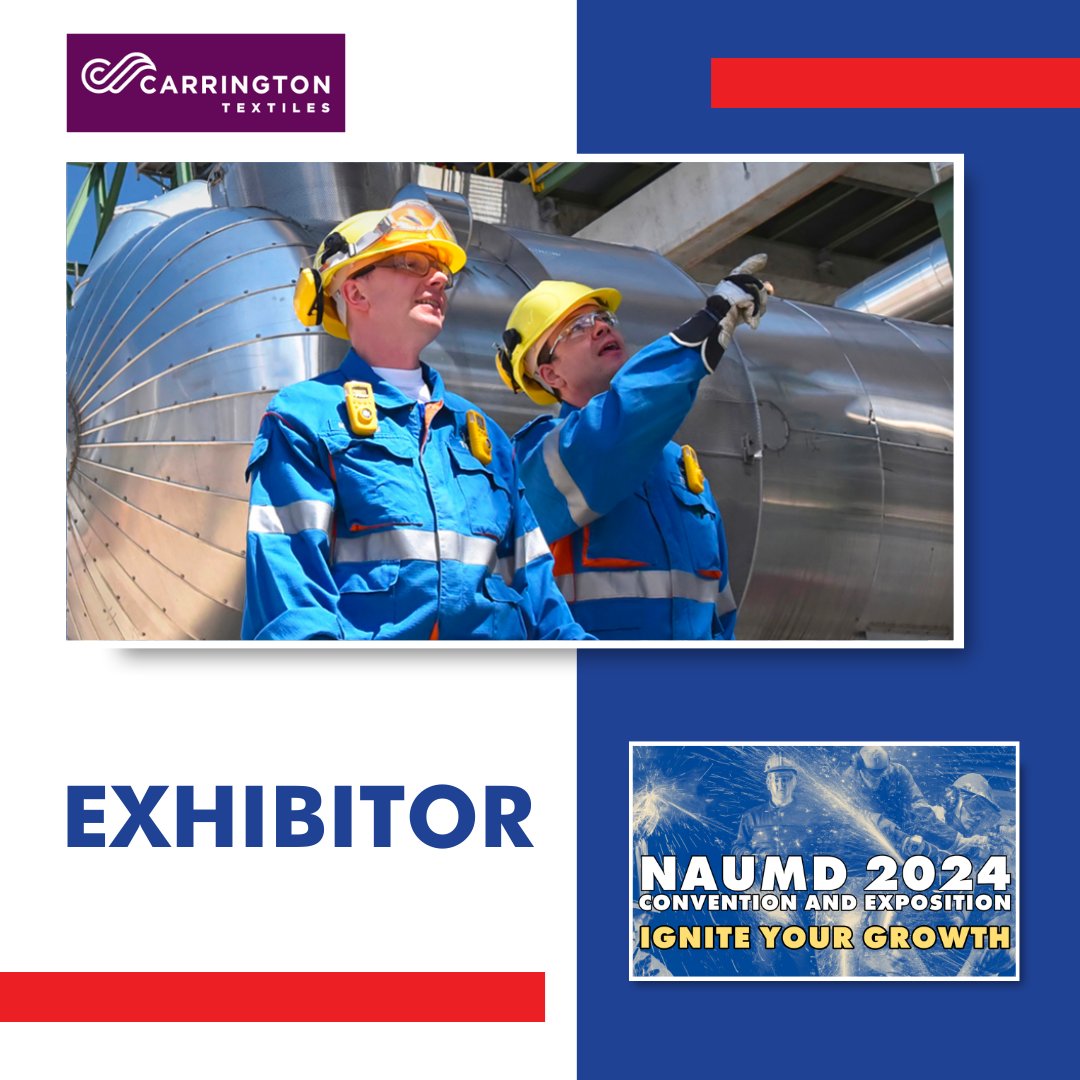 🗓️ Join us at the NAUMD 2024 Convention, where Carrington Textiles, a valued member and exhibitor of our network, will showcase their extensive range of workwear fabrics.

More information is available at carrington.co.uk

#CarringtonTextiles #NAUMD #NAUMDConvention