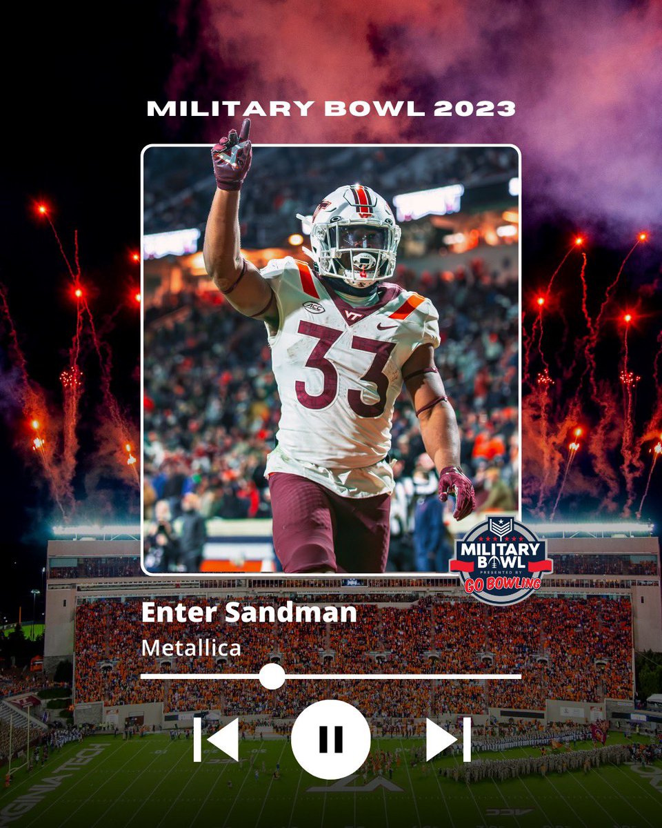 The Hokies are off to n̶e̶v̶e̶r̶-̶n̶e̶v̶e̶r̶ ̶l̶a̶n̶d̶ the #MilitaryBowl