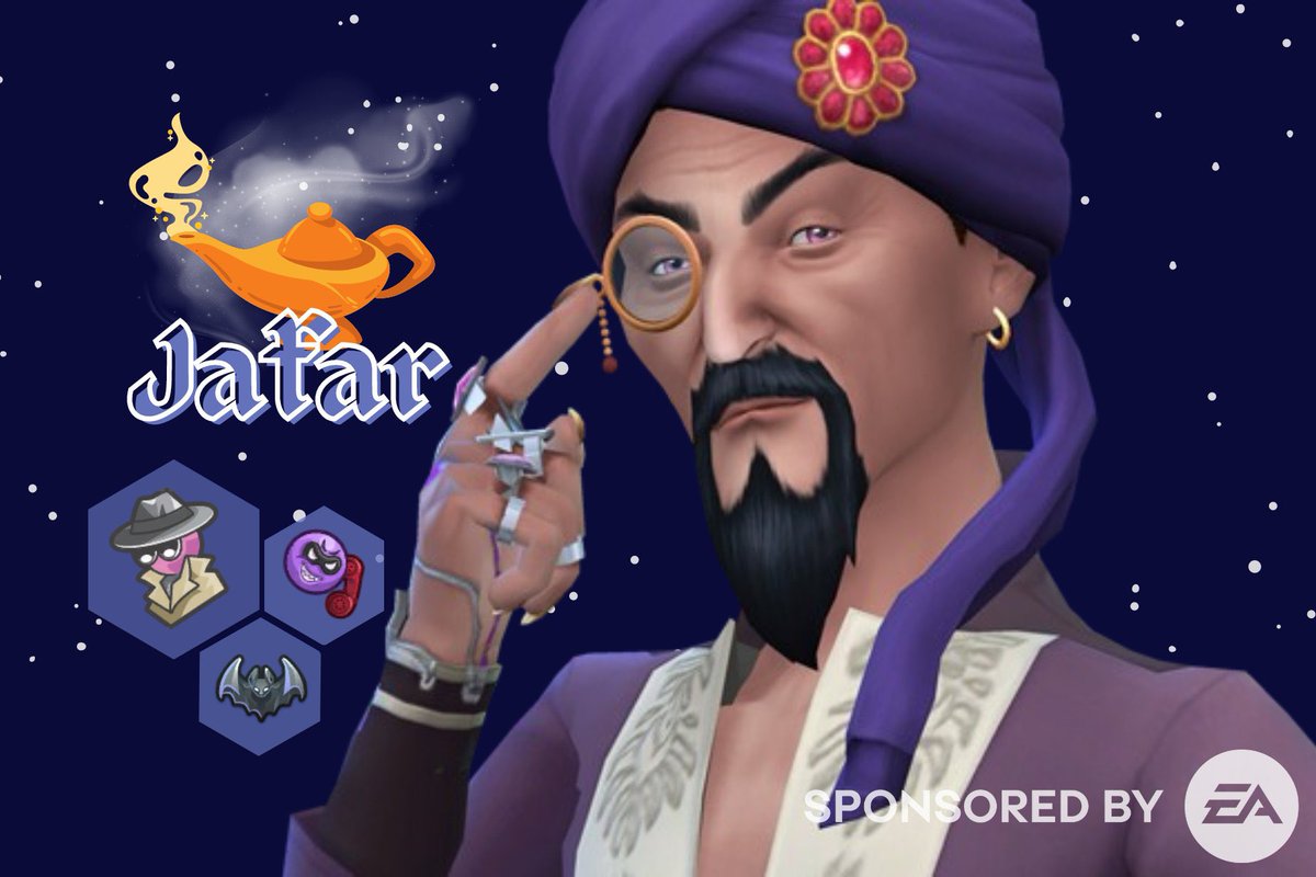 LilRedRidingSim's tweet photo. “Seeker of secrets” aspiration for #Sims4ForRent #EApartner
Jafar as a mind controlling vampire is sure make storytelling in your save files a lot more fun! Made for players of #Sims4 Disney Legacy challenges and the #fantasysave (see pinned tweet for details) https://t.co/MfLkG5xeyY
