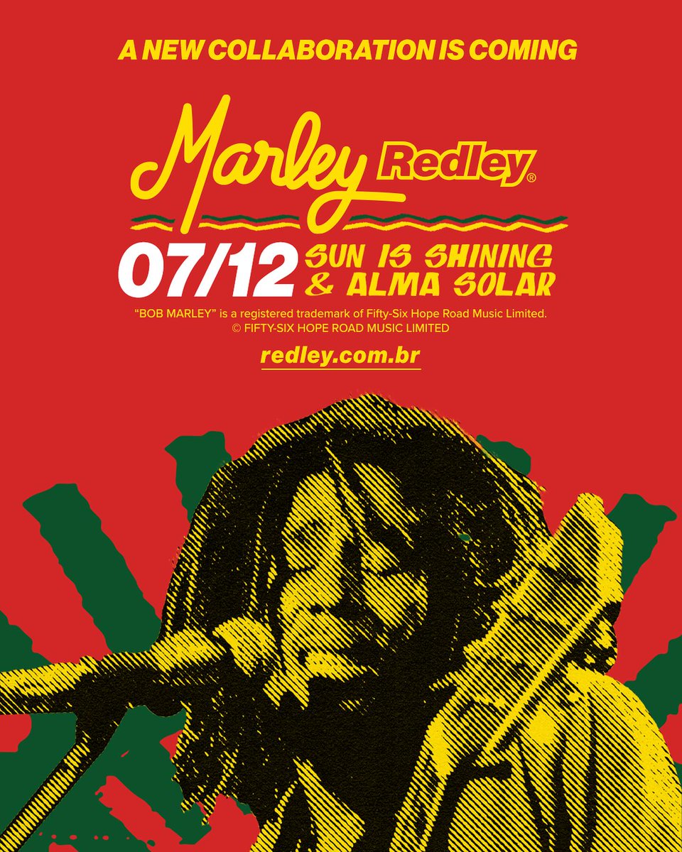 bobmarley's tweet photo. 🇯🇲 #Redley's Solar Soul meets #BobMarley's message of love, positivity and freedom.

12/7 at https://t.co/0E2bNORkQg https://t.co/Bja2sffmDK
