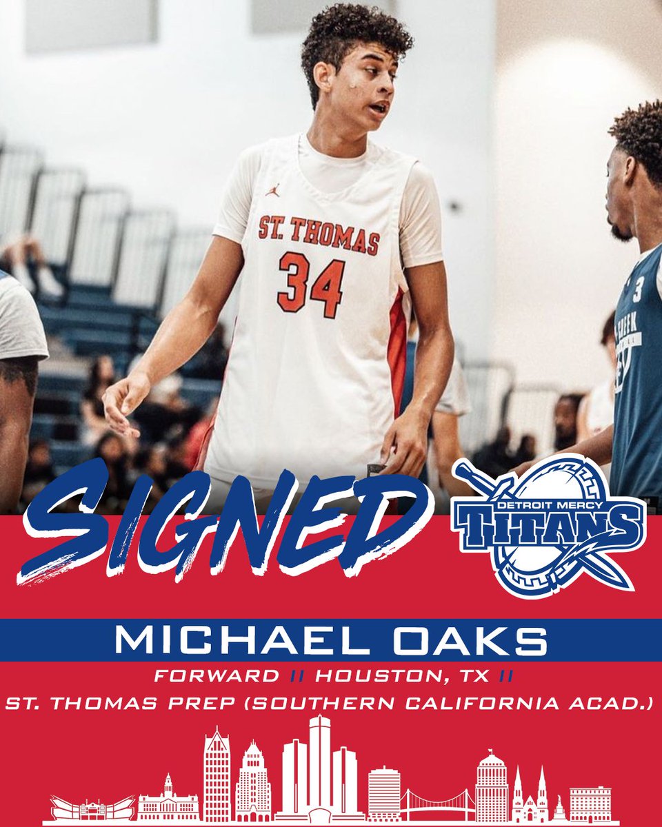 DetroitMercyMBB's tweet photo. Titans Add Michael Oaks In Fall Signing Period #DetroitsCollegeTeam #HLMBB 

🔗 https://t.co/hTE6fMgvaw https://t.co/xnsnnhN9Jx