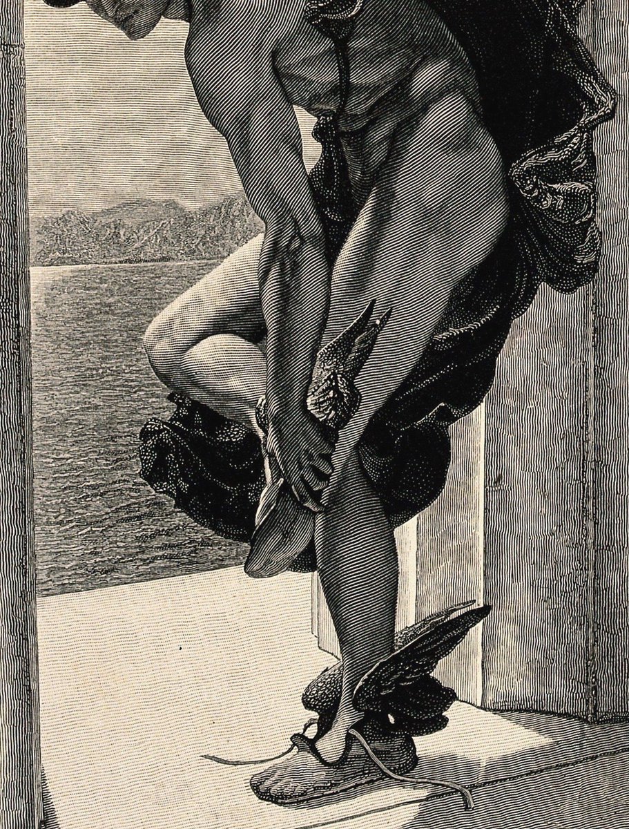 Hermes, 1866, by Jonnard after W.B. Richmond (detail)