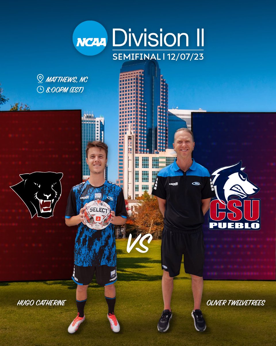Flatirons FC - Pro Development (@flatirons_fc) on Twitter photo Semifinal Showdown in NC ⚠️
-
Best of luck tonight to Hugo and the coaching staff around <a href="/CoachTrees/">Oliver Twelvetrees</a> & <a href="/n_blackwell9/">Nicholas Blackwell</a> today in the national semifinal of the @ncaadii ⚽️
-
#path2pro #ncaasoccer Semifinal Showdown in NC ⚠️
-
Best of luck tonight to Hugo and the coaching staff around <a href="/CoachTrees/">Oliver Twelvetrees</a> & <a href="/n_blackwell9/">Nicholas Blackwell</a> today in the national semifinal of the @ncaadii ⚽️
-
#path2pro #ncaasoccer