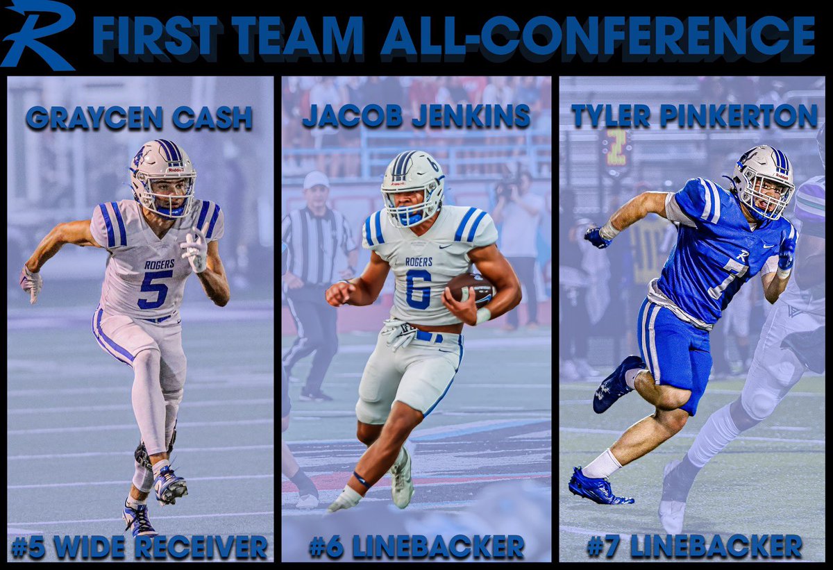 Congratulations to Graycen, Jacob, and Tyler on being selected 7A West First Team All-Conference. #toughenough