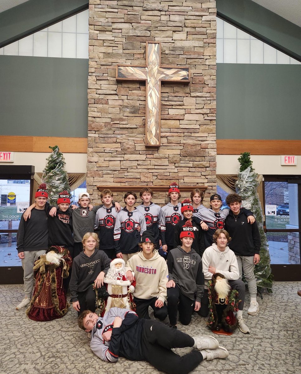 The North Bantam AA volunteered at the Fountains of Hosanna to help unload and distribute all their Christmas decorations around the facility. The staff said it would have taken them all day, and they did it in under 45 mins. They even asked if they would come back for cleanup!