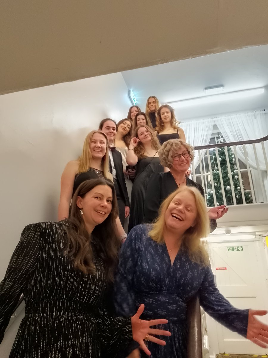 We had a great time at the Stratton &amp; Northdown Christmas Party last night! And at long last Mrs W got her photo on the stairs!