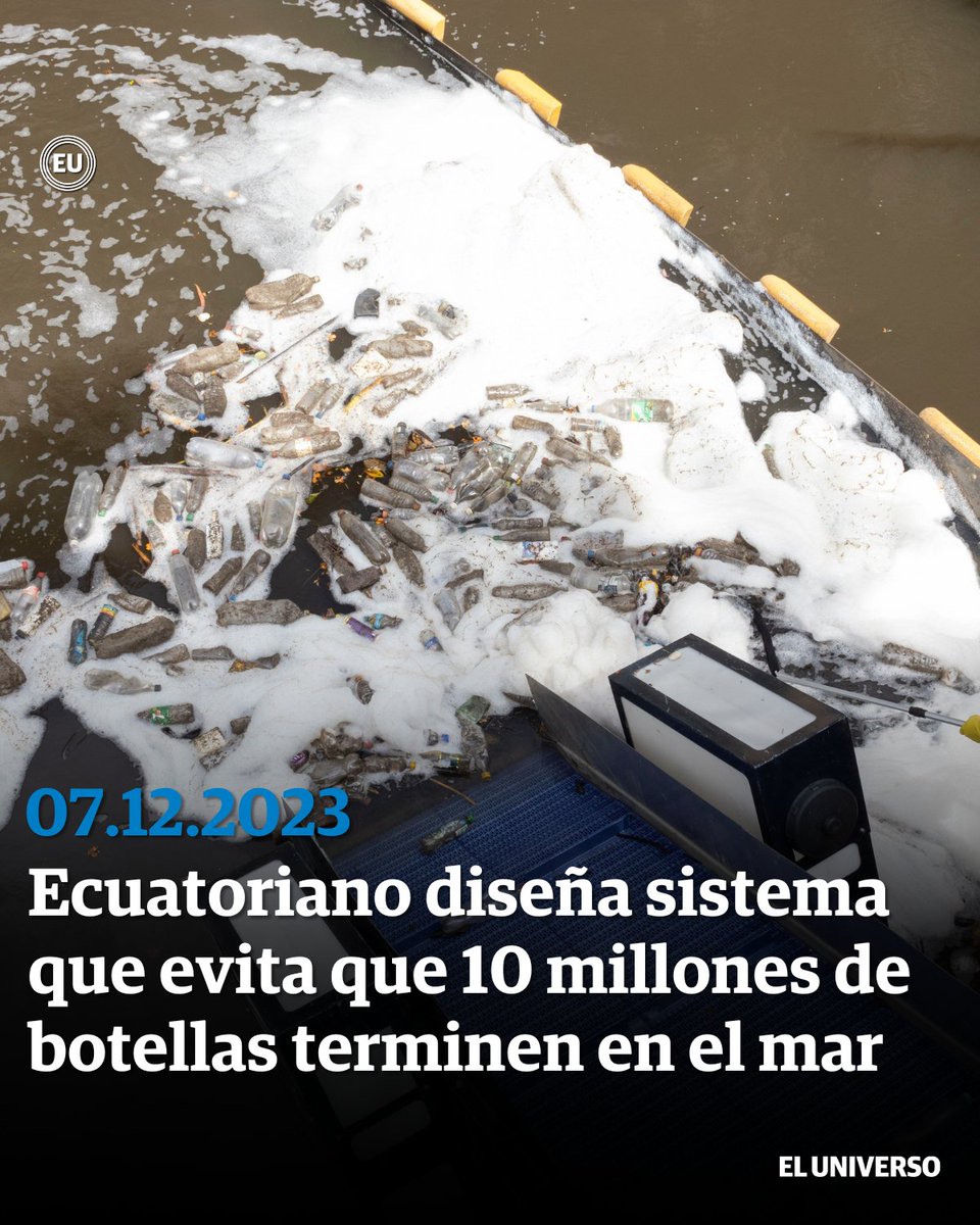 Un sistema creado por ecuatoriano, que evita que 10 millones de botellas terminen en el océano, es reconocido por CAF ►ow.ly/gS3H50QgySs