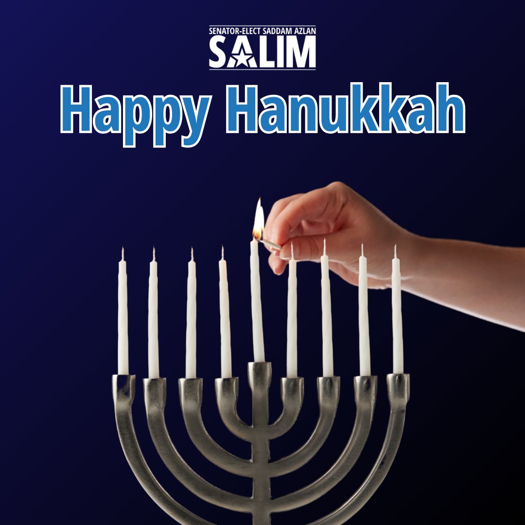 Tonight marks the start of Hanukkah. Sending wishes of light, laughter, and love to all who celebrate. @VASenateDems