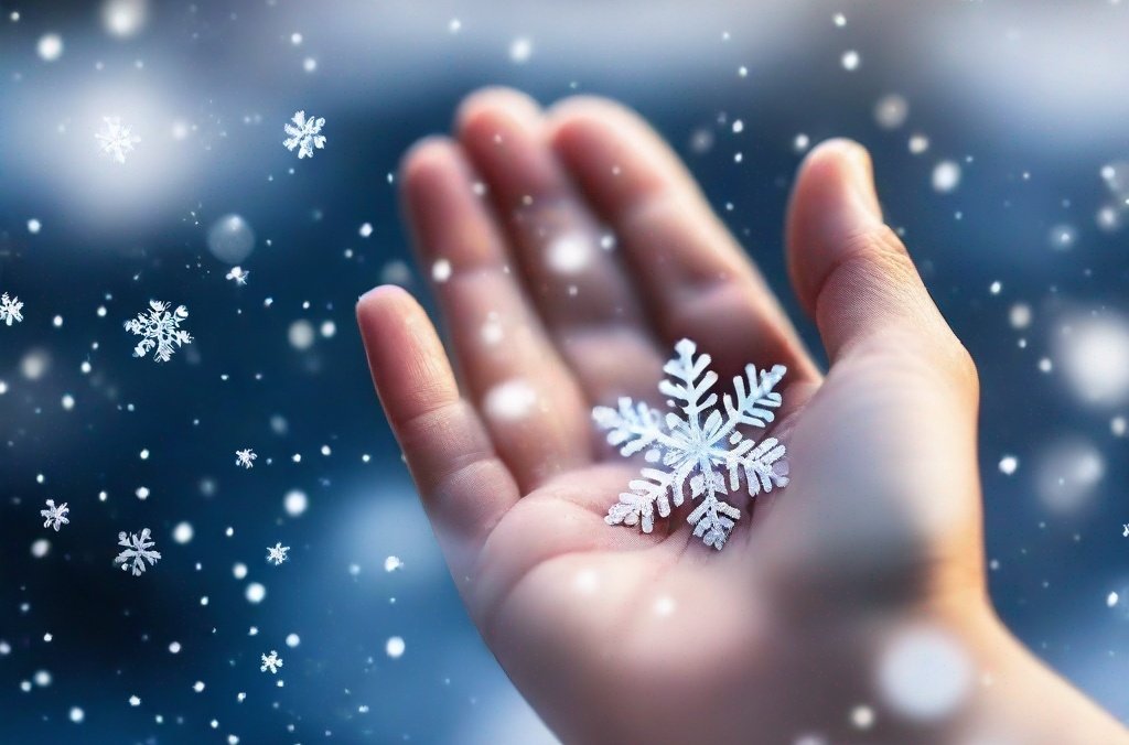 凍える空の下
寒々とした
白い吐息が宙を舞い
初雪を望む
子供たち

ひらひらと
手のひらに
舞い降り溶けてゆく
儚くも美しい
雪の結晶

#ポエム　#初雪