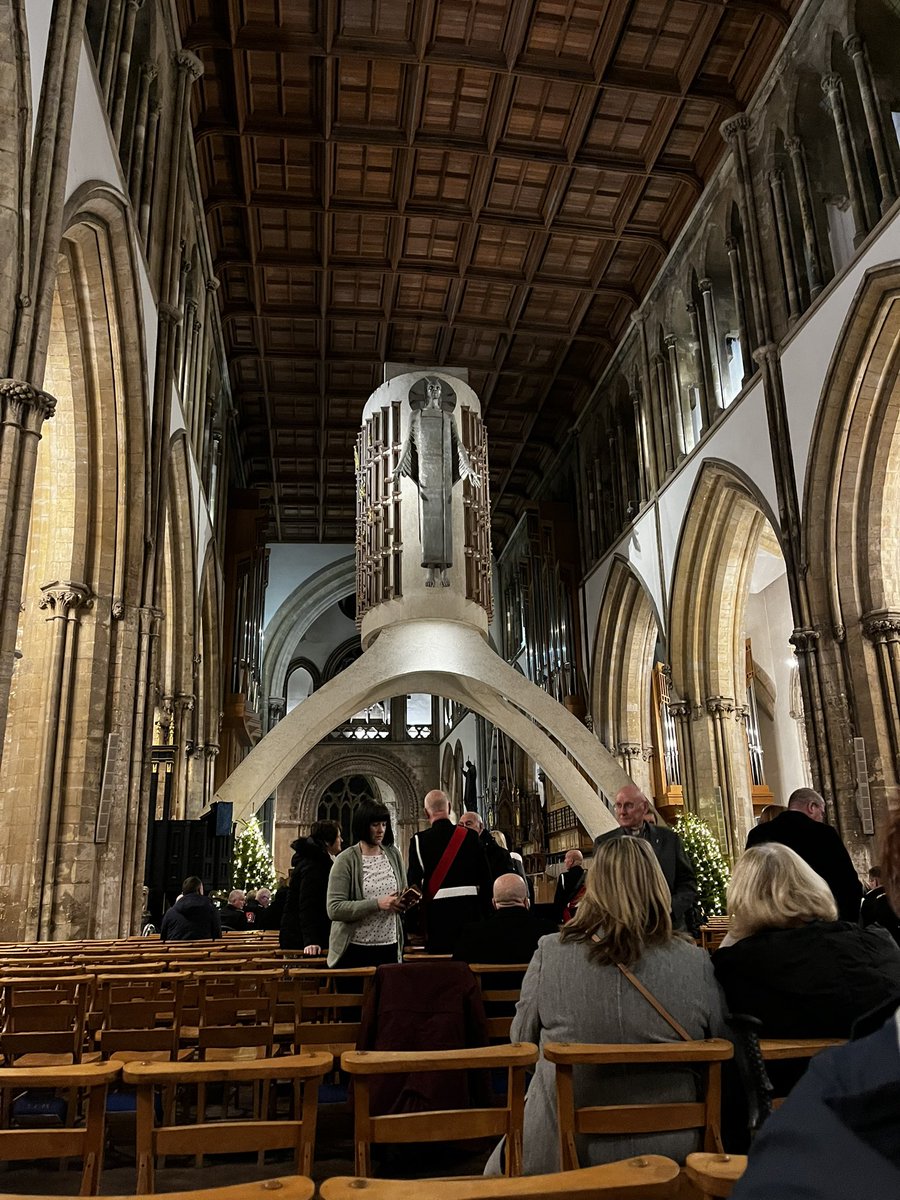 LtdEcr's tweet photo. Emergency services carol service at Llandaff Cathedral tonight. Was delightful https://t.co/fx80uufrrm