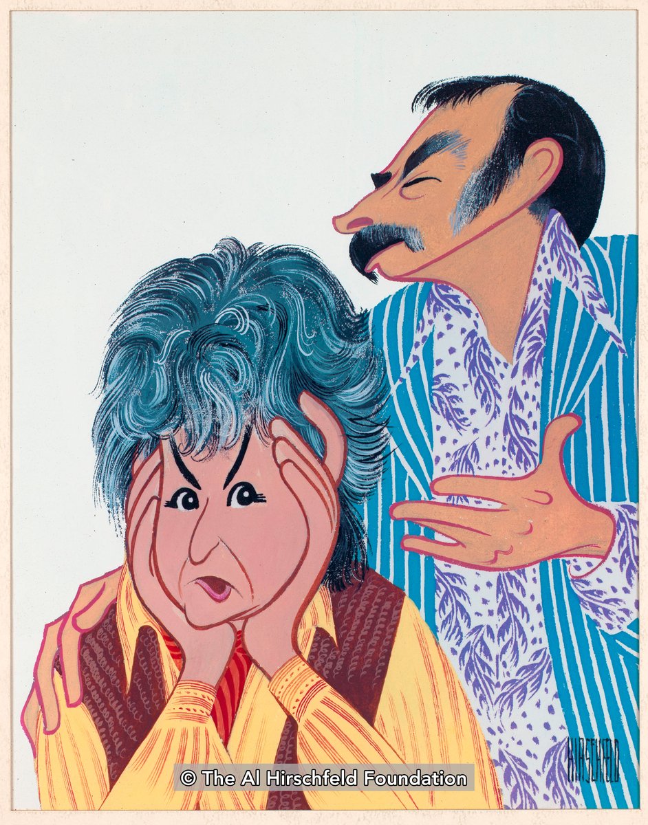 In honor of #NormanLear, here's two TV Guide covers Al Hirschfeld did of his work: 

Carroll O'Connor and Jean Stapleton in All in the Family, 1979

Bea Arthur and Bill Macy in Maude, 1973