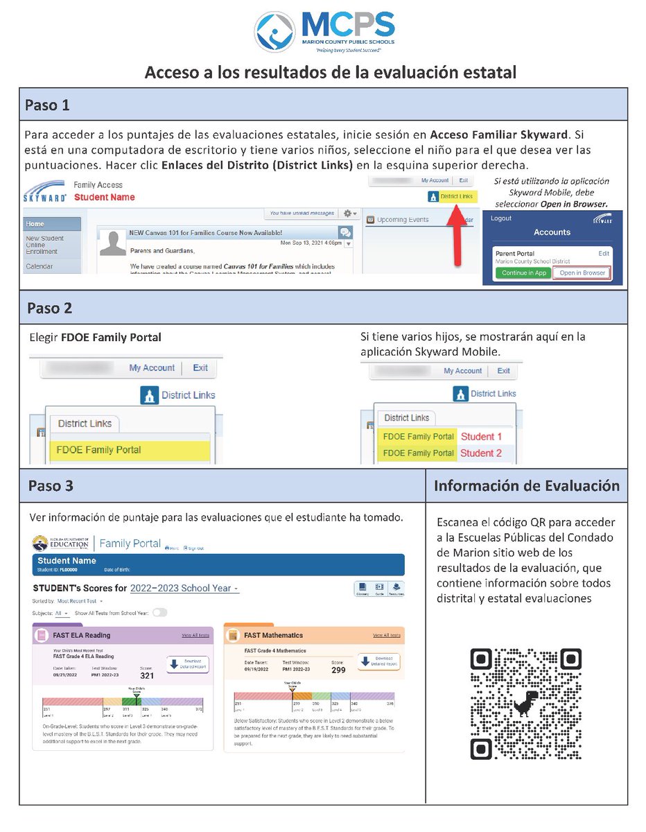 Would you like to know how your student did on the recent F.A.S.T. Assessment? 🤨 You can access your 3️⃣, 4️⃣, or 5️⃣ grade student’s assessment scores by following the directions below. ⬇️ #stateassessment #onlythebestatoakcrest