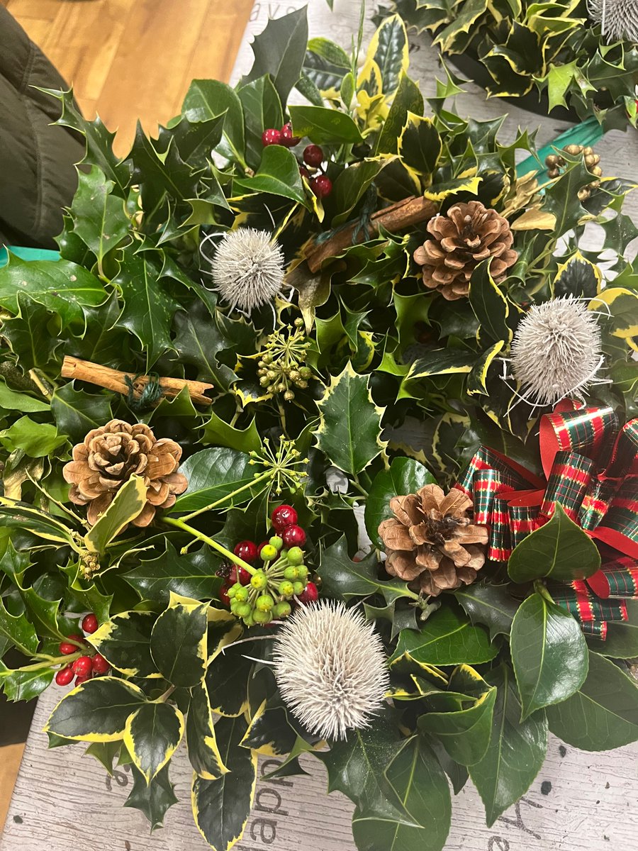 A fantastic wreath making evening hosted by our dedicated cafe and courtyard colleagues and wonderful volunteers! Thankyou 🎄
