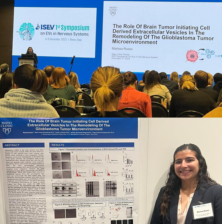 Guerrero-Cazares lab (@hugoguerrerolab) on Twitter photo Full room for Marissa <a href="/marissarussoo/">Marissa Russo</a> as she presents her work on #glioblastoma #extracellular_vesicles during the <a href="/IsevOrg/">ISEV</a> Symposium on EVs in the Nervous system in #Rome. Congratulations Marissa! 📸<a href="/nicruzreyes/">Nicole Cruz-Reyes</a> <a href="/MayoClinicNeuro/">Mayo Clinic Neuro</a> <a href="/MayoGradSchool/">Mayo Clinic Graduate School of Biomedical Sciences</a> Full room for Marissa <a href="/marissarussoo/">Marissa Russo</a> as she presents her work on #glioblastoma #extracellular_vesicles during the <a href="/IsevOrg/">ISEV</a> Symposium on EVs in the Nervous system in #Rome. Congratulations Marissa! 📸<a href="/nicruzreyes/">Nicole Cruz-Reyes</a> <a href="/MayoClinicNeuro/">Mayo Clinic Neuro</a> <a href="/MayoGradSchool/">Mayo Clinic Graduate School of Biomedical Sciences</a>
