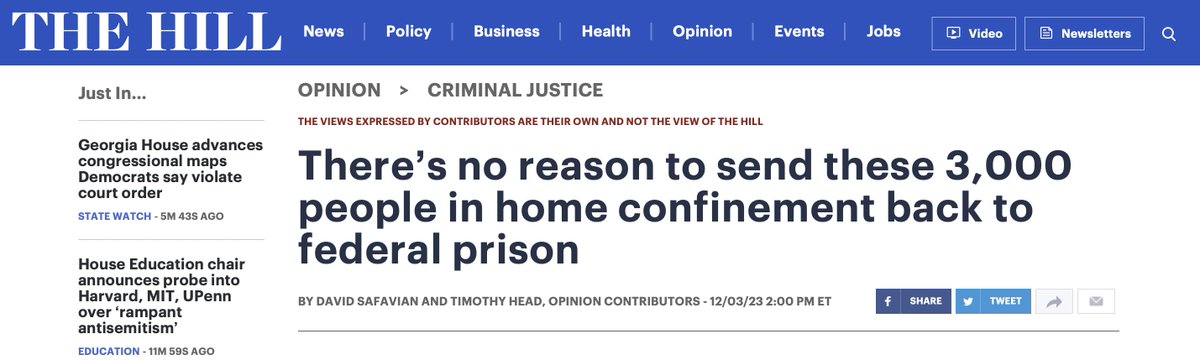 'Barr’s implementation of the #CARESAct [home confinement] worked well... [T]axpayers saved $862,617 per day, as the cost of monitoring someone on #homeconfinement is less than half that of keeping him in a prison cell.' @DSafavianEsq @timothyrhead