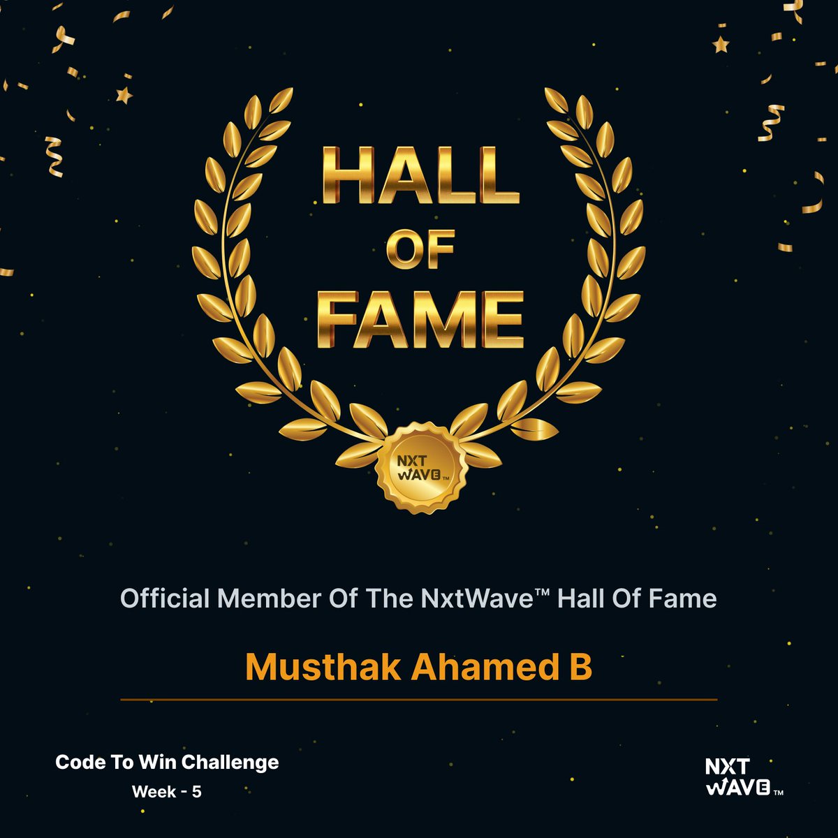 Musthakahamed78's tweet image. #codetowinchallenge #ccbp #nxtwave #HallofFame #week5
@nxtwave_tech @rahulattuluri