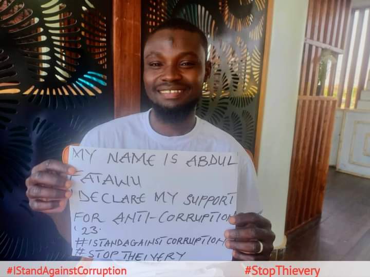 SimbaGhana's tweet photo. Does corruption deprive our communities of basic social amenities? Join us, like Abdul Fatawu so that together we can #IStandAgainstCorruption and #StopThievery in our country.
#IStandAgainstCorruption
#StopThievery
@GDCAGhana @GhanaIntegrity @CDDGha @wacsi @Hewlett_Found https://t.co/r7jB404lnI