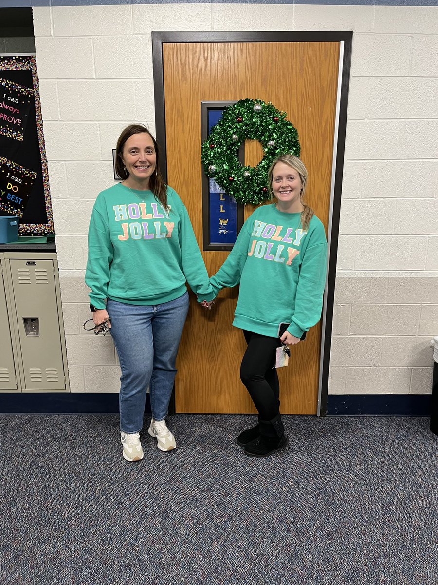 Both our Hollys are twinning today while celebrating 12 days of Christmas! #wearecaldwell #mymisd #somoscaldwell