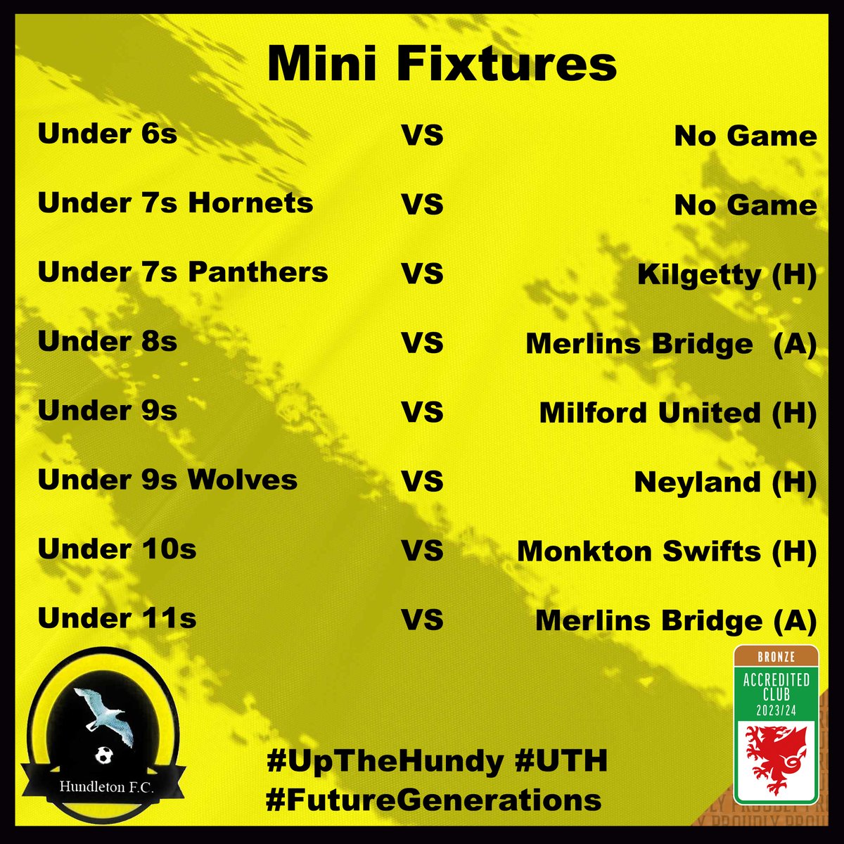 Hundleton AFC (@hundletonafc) on Twitter photo Fixture round-up. A long away trip for the seniors to promotion chaser <a href="/STCLEARSAFC/">The Saints</a> and a derby day clash for our Under 10s with <a href="/Mighty_Swifts/">Monkton Swifts FC</a> are some of this weekend's highlights.
Up the Hundy !!!
#upthehundy Fixture round-up. A long away trip for the seniors to promotion chaser <a href="/STCLEARSAFC/">The Saints</a> and a derby day clash for our Under 10s with <a href="/Mighty_Swifts/">Monkton Swifts FC</a> are some of this weekend's highlights.
Up the Hundy !!!
#upthehundy