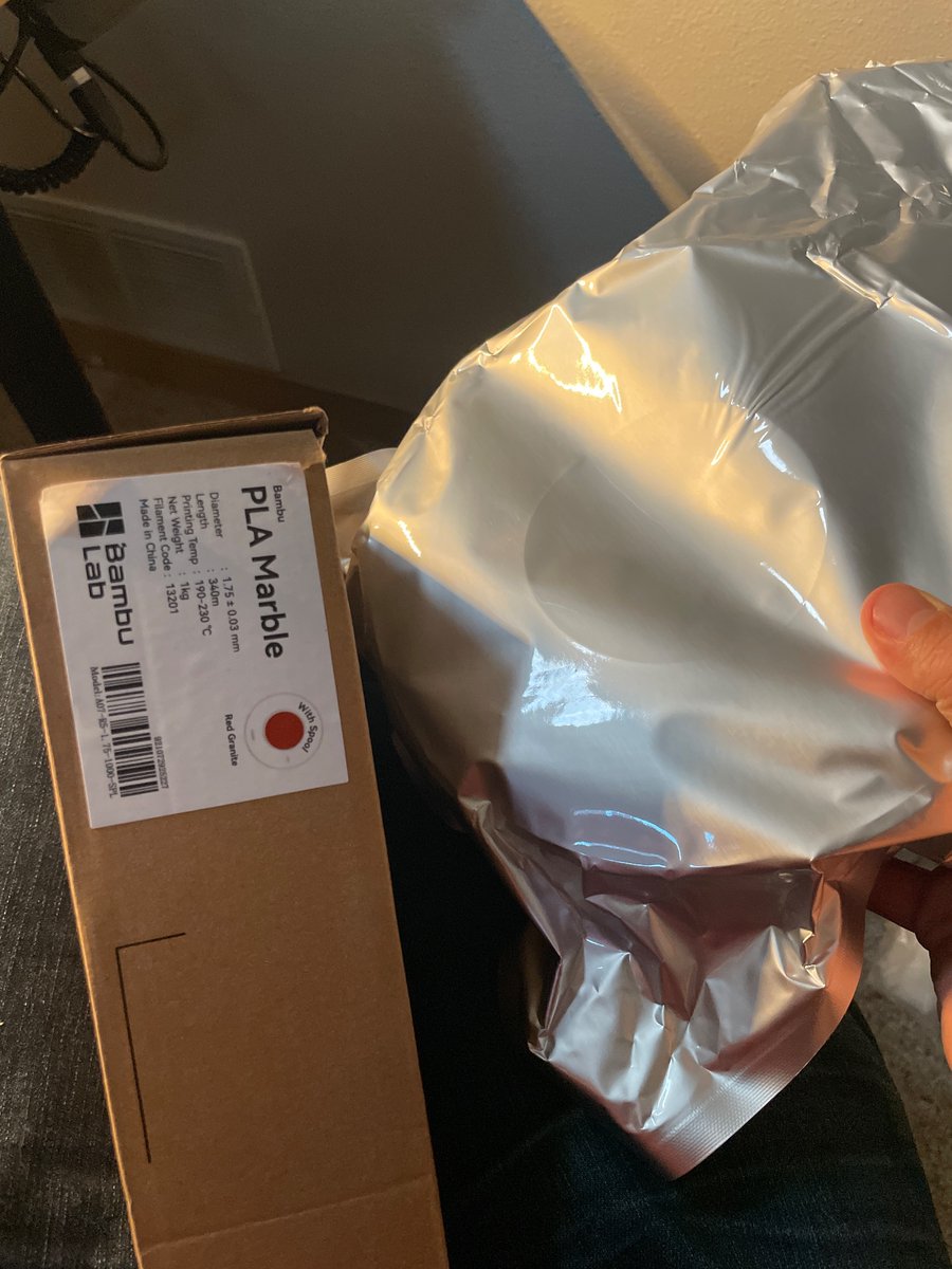 WillBroadway's tweet photo. @BambulabGlobal can you make these stickers easy peel so that I can transfer the info about color etc over to the resealable bag? https://t.co/8ZSikwH4j9