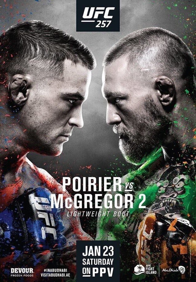 #UFC257 poster was so sick