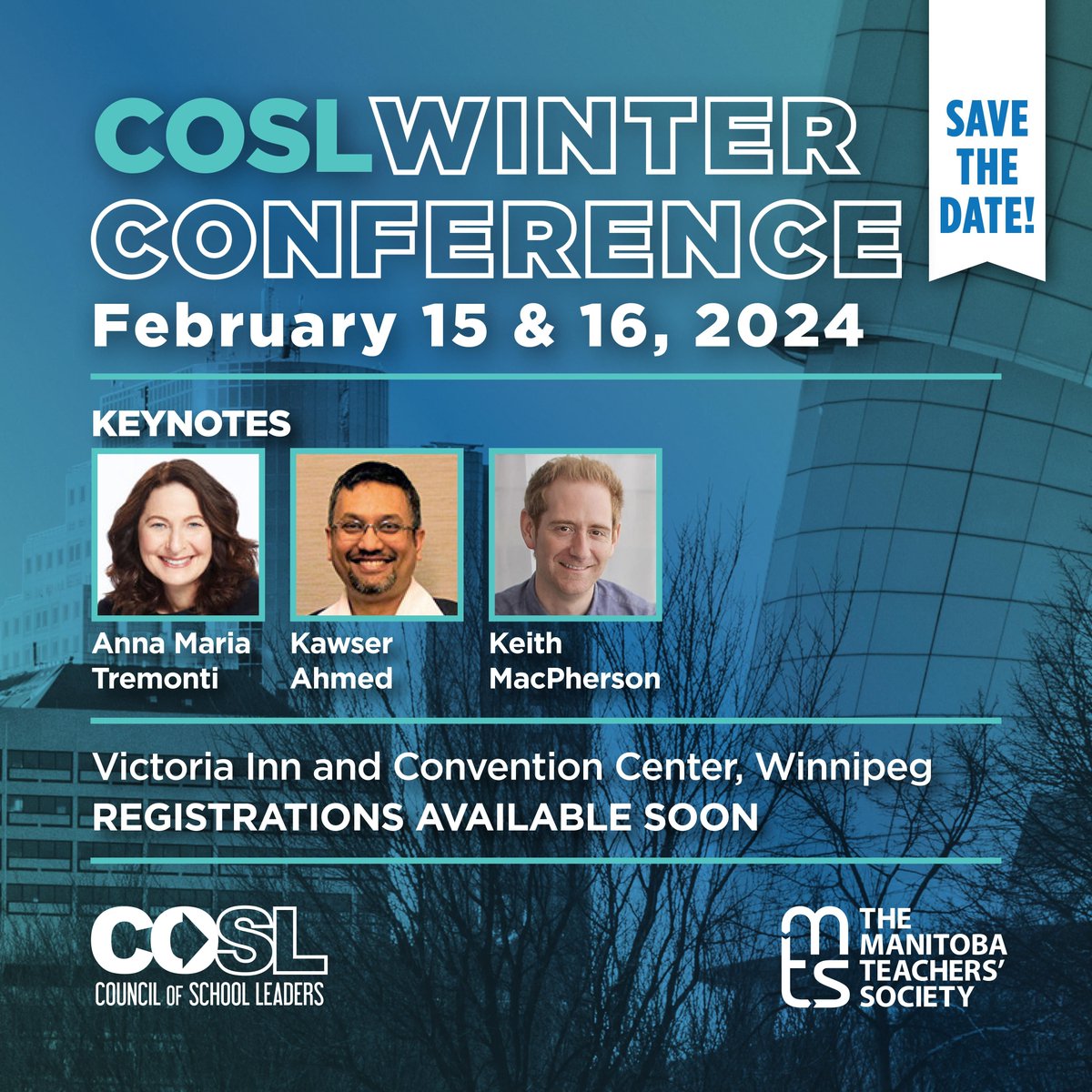 COSL is pleased to announce our special guests who will be keynoting at our Winter conference this year. Thank you Anna Maria Tremonti <a href="/amtremonti/">Anna Maria Tremonti</a> Keith MacPherson <a href="/keithmmac/">keithmmacpherson</a> and Kawser Ahmed
#coslmbca