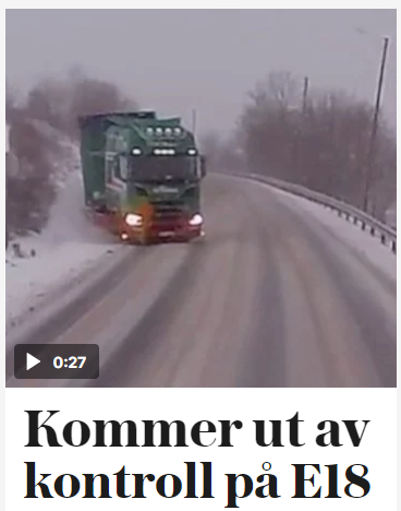 Det er vel strengt tatt noen år siden dette var E18 i Vestfold, @VG ?