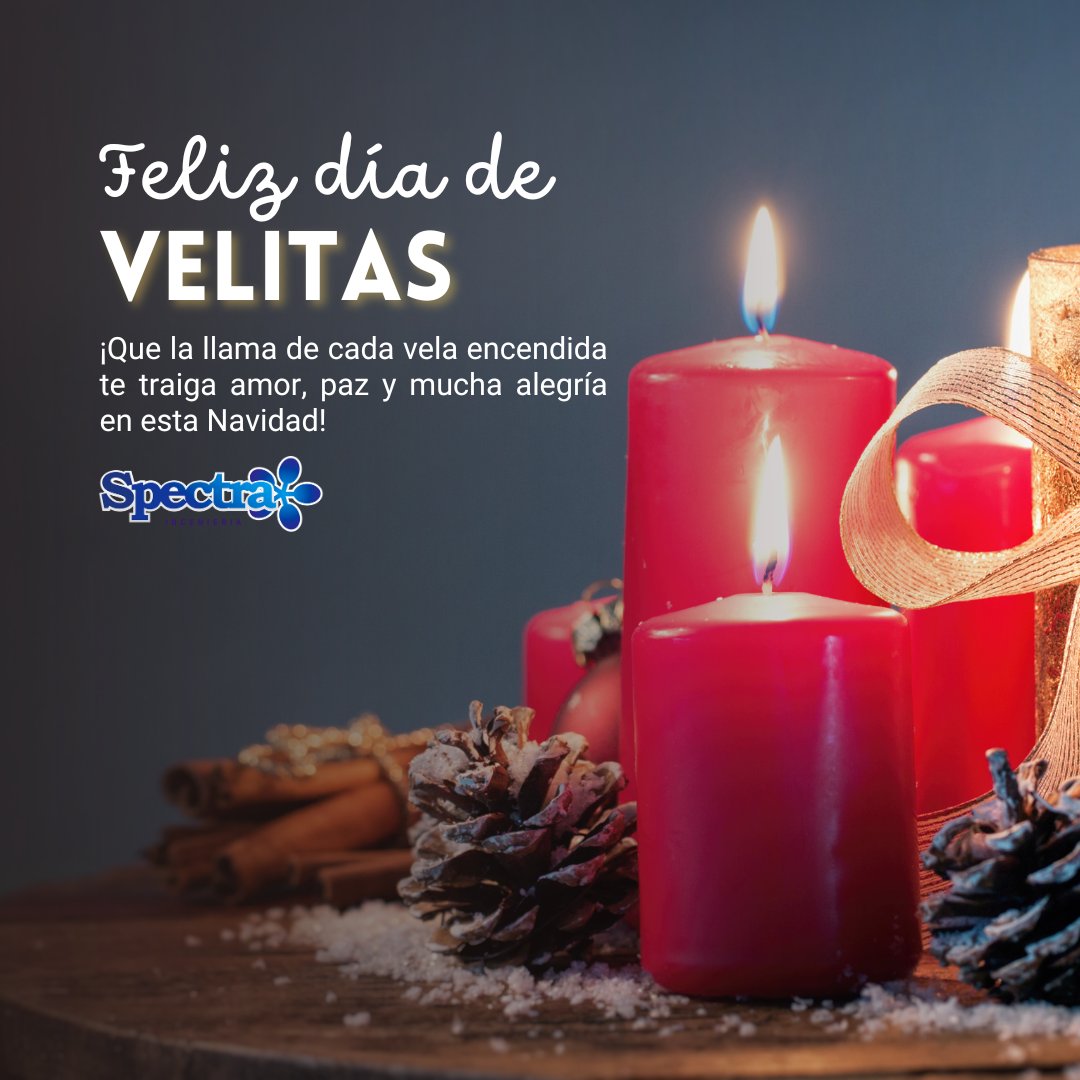 Spectra_Ing's tweet photo. "En Spectra Ingeniería, encendemos la llama de la gratitud en esta hermosa noche de velitas. Que cada luz ilumine tu camino hacia un año nuevo lleno de éxitos y prosperidad. ¡Felices fiestas!" ✨🕯 https://t.co/Rl35N09w98