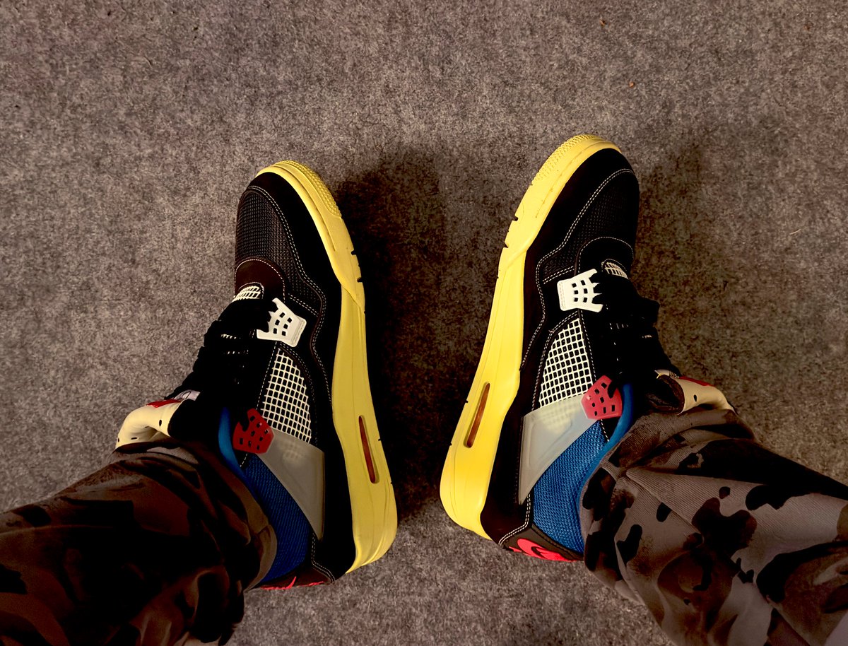the00Beard's tweet photo. #kotd #jordan4 #union #offnoir #Js #nike #fyp #sneakers #sneakerhead https://t.co/iRs0wgreIZ